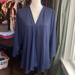 Women's TanJay Cardigan, Size L, Navy